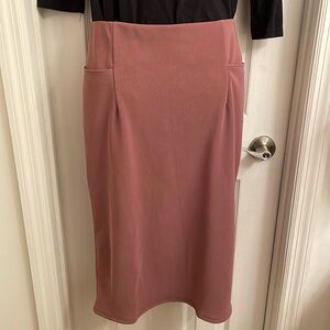 Snoga Perfect Pencil Modest Skirt Mauve Sz L